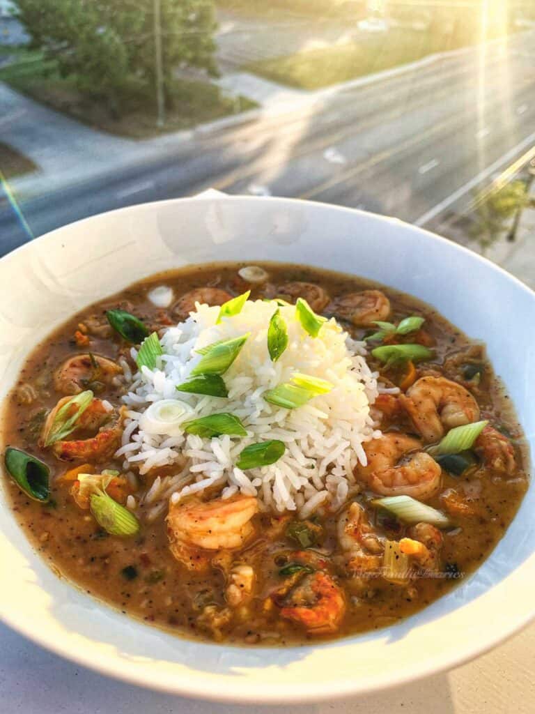 Louisiana shrimp and crawfish étouffée