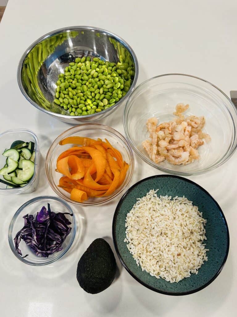 shrimp poke bowl ingredients