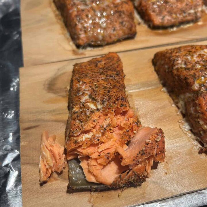 simple cedar plank salmon in oven recipe