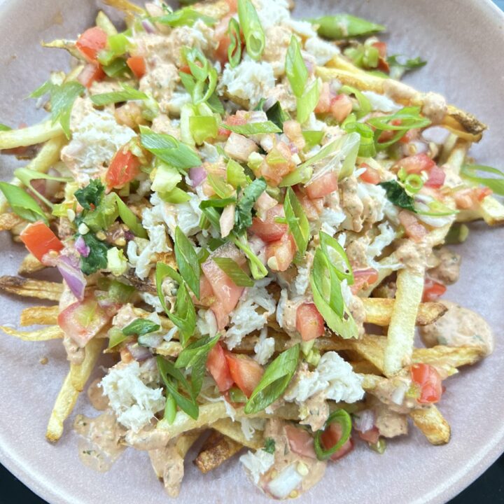 Easy Crab Fries with Crab Meat