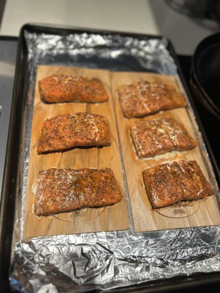 simple cedar plank plasmon in oven recipe