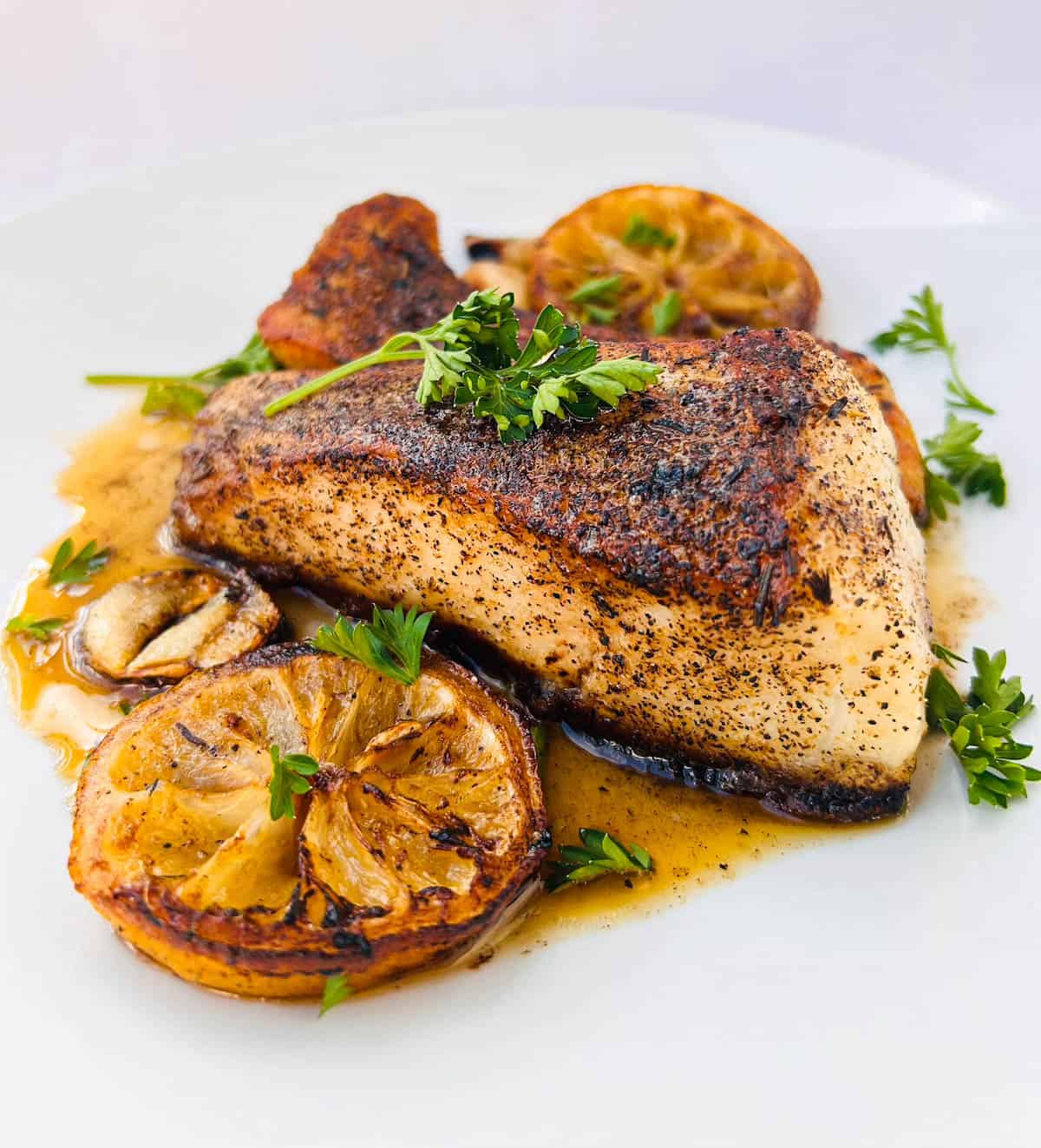 pan-seared sea bass